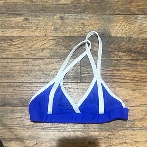 Blue and White dance Top